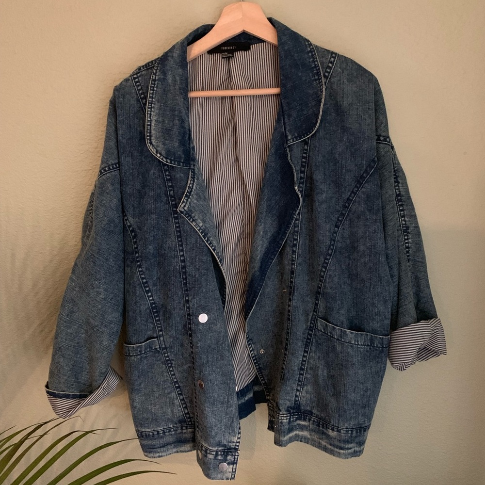 Forever 21 Oversized Denim Jacket